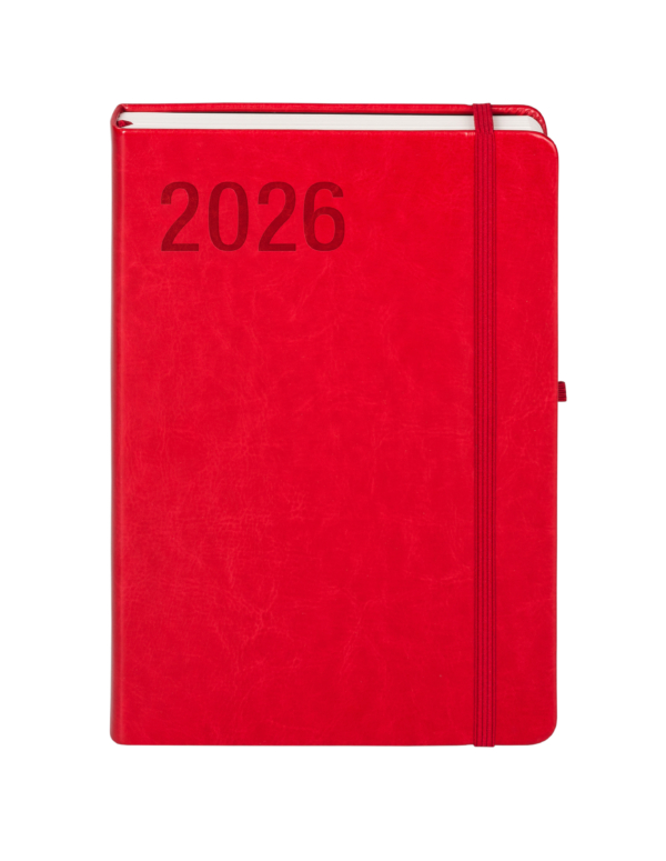 Kalendarz 2026 Formalizm A5 DNS czerwony - obrazek 2