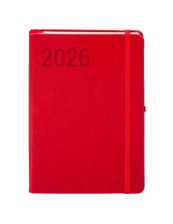 Kalendarz 2026 Formalizm A5 TDW czerwony - obrazek 2