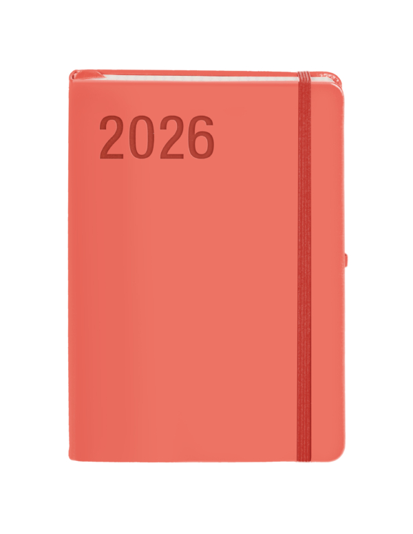 Kalendarz 2026 Formalizm A5 TDW koralowy - obrazek 2