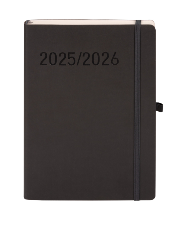 Kalendarz 18 miesięczny B5 TDW grafitowy 2025/2026 - obrazek 2