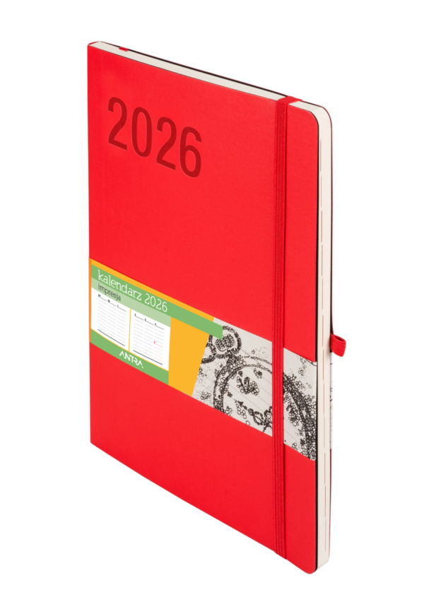 Kalendarz 2026 Impresja B5 TDW Czerwony