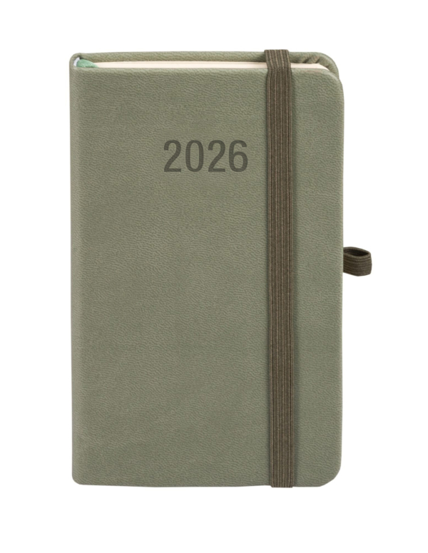 Kalendarz 2026 Memofix A6 TDW oliwkowy - obrazek 2