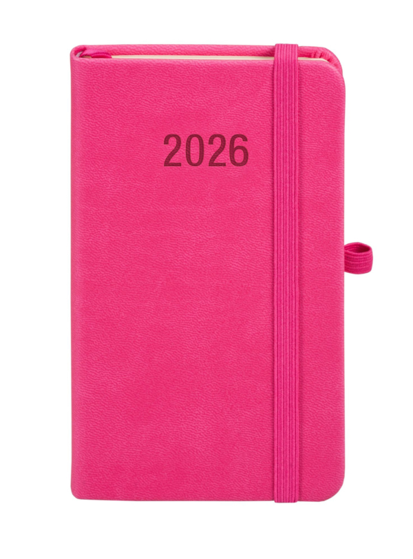 Kalendarz 2026 Memofix A6 TDW różowy - obrazek 2
