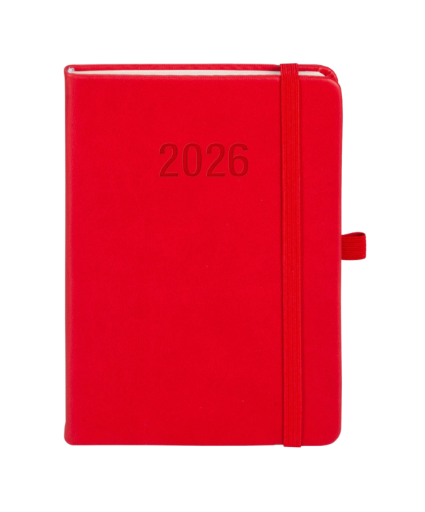 Kalendarz 2026 Memofix B6 TDW czerwony - obrazek 2