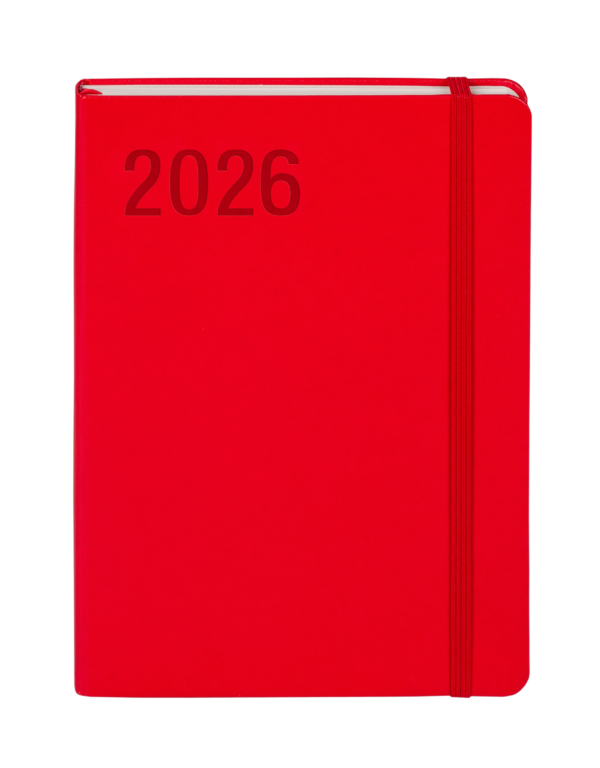 Kalendarz 2026 Minimalizm A5 TNS czerwony - obrazek 2