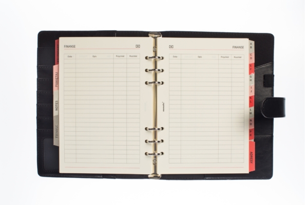 Organizer Memofix A5 czarny 2025 - obrazek 3