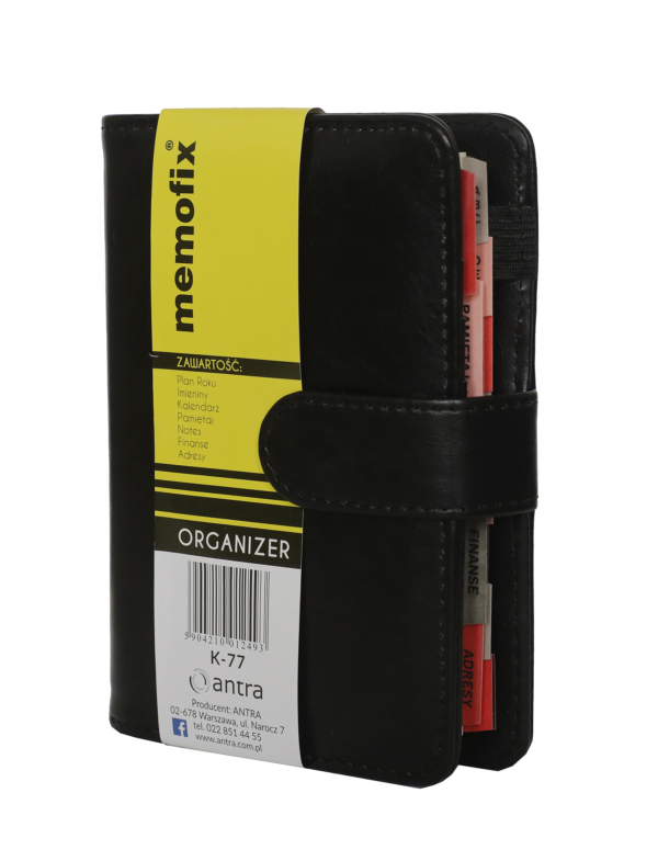 Organizer Memofix A6 K czarny 2025 - obrazek 2