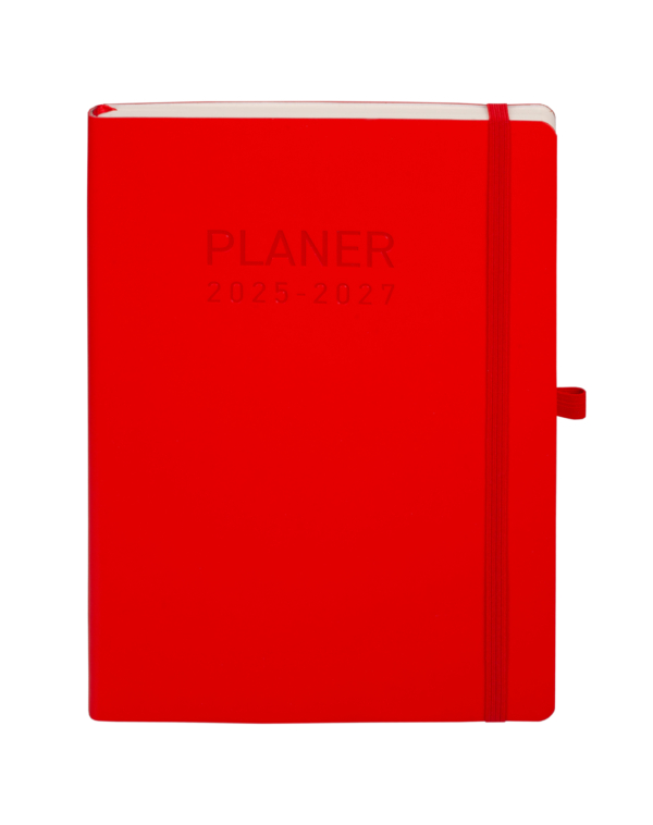 Planer 30 miesięczny B5 czerwony 2025/2027 - obrazek 2